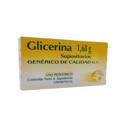 SUPOSITORIOS GLICERINA PEDIATRICO X 6 G.C