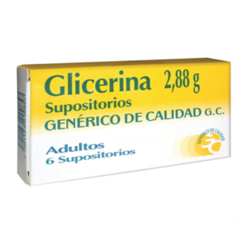 SUPOSITORIOS DE GLICERINA ADULTO X 6 G.C.