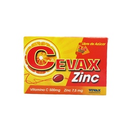 CEVAX ZINC 500/7.5 MG X 15 CAP VIVAX