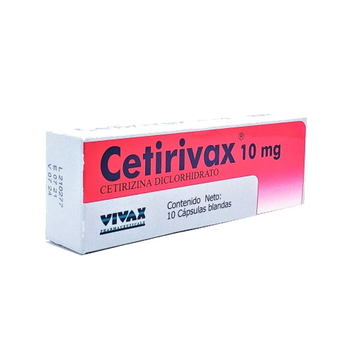 CETIRIVAX 10 MG X 10 CAP BLANDA CALOX VIVAX