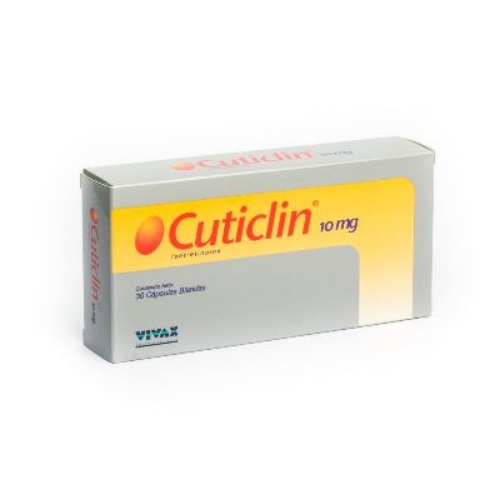 CUTICLIN 10 MG X 30 CAP BLANDAS CALOX VIVAX