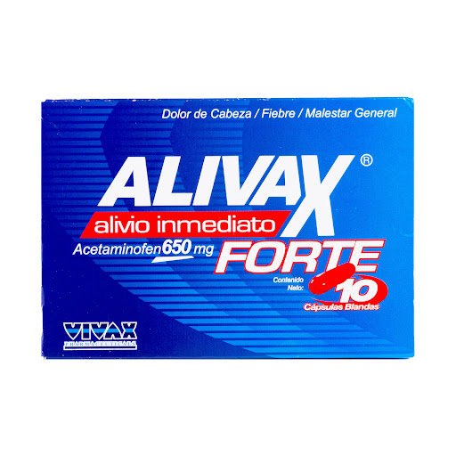 ALIVAX FORTE 650 MG X 10 CAP BLANDAS VIVAX