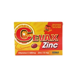 CEVAX ZINC 500/7.5MG X 30 CAP VIVAX
