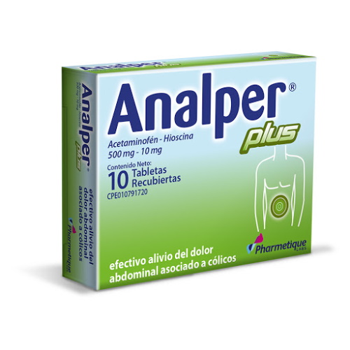 ANALPER PLUS 500 MG X 10 TAB PHARMETIQUE