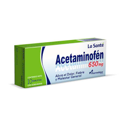 ACETAMINOFEN 650 MG X 10 TAB LA SANTE