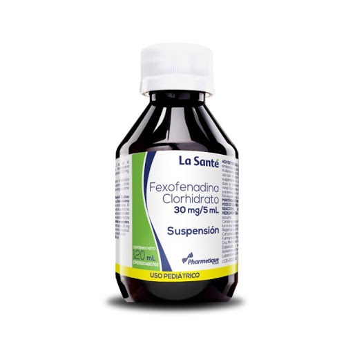 FEXOFENADINA CLORHIDRATO 30 MG/5 ML X 120 ML LA SANTE