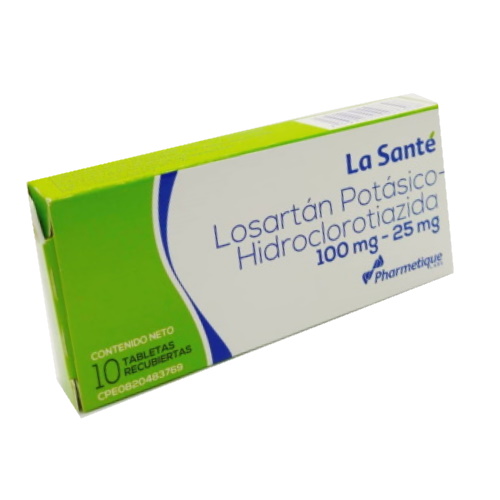 LOSARTAN POT 100/25 MG X 10 TAB LA SANTE