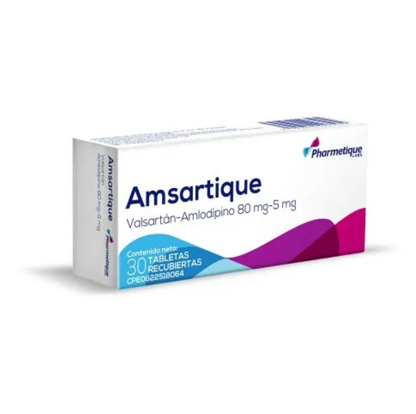 AMSARTIQUE 80/5  MG X 30 TABLETAS PHARMETIQUE