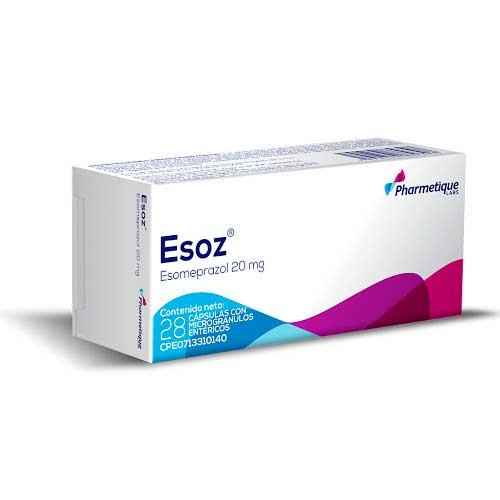 ESOZ 20 MG X 28 CAP PHARMETIQUE