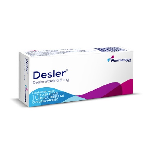 DESLER 5 MG X 10 TAB PHARMETIQUE