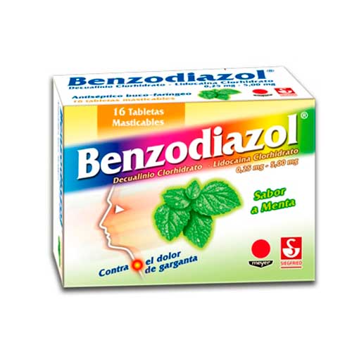 BENZODIAZOL MENTA X 16 TAB MAST SIEGFRIED