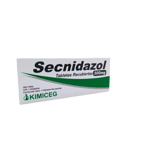 SECNIDAZOL 500 MG X 4 TAB KIMICEG