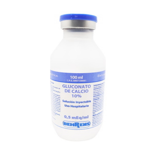 GLUCONATO DE CALCIO AL 10 % X 100 ML BEHRENS