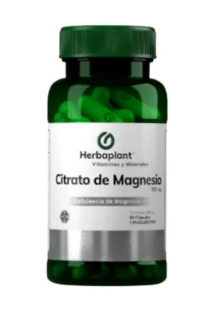 CITRATO DE MAGNESIO 500 MG X 60 CAP HERBAPLANT