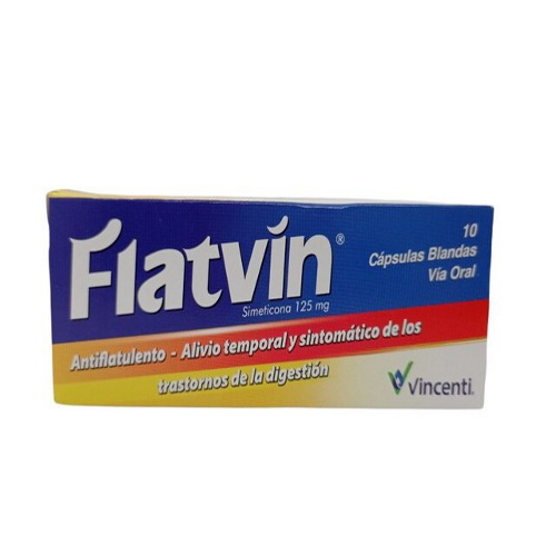 FLATVIN 125 MG X 10 CAP BLANDAS VINCENTI