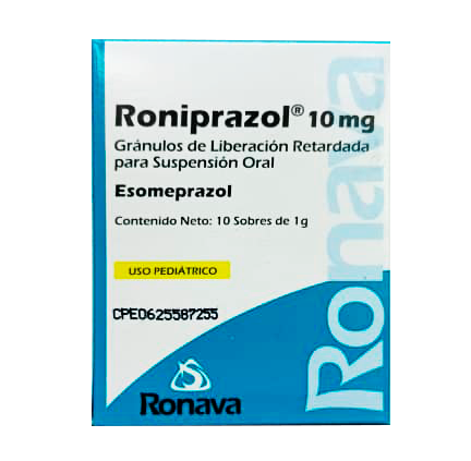 RONIPRAZOL 10 MG X 10 SOBRES PEDIAT.  RONAVA