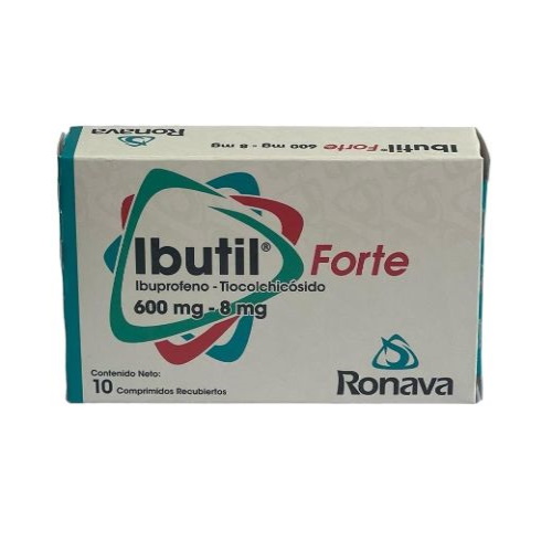 IBUTIL FORTE 600 MG / 8 MG X 10 TAB RONAVA