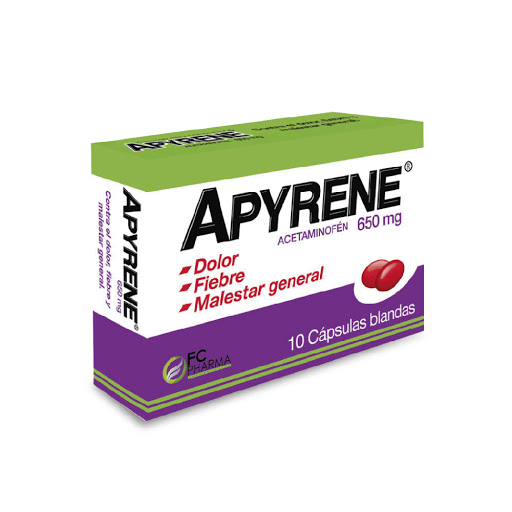 APYRENE 650 MG X 10 CAP BLANDA FC LABORATORIOS