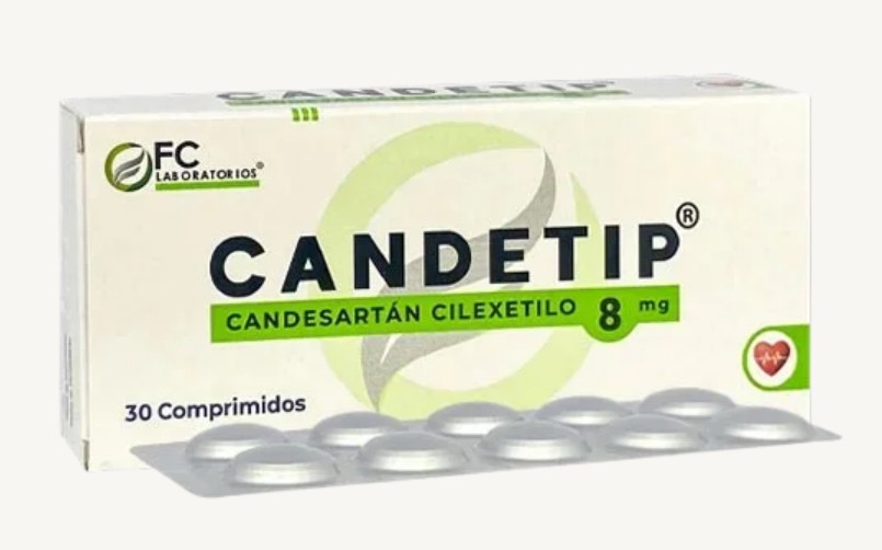 CANDETIP 8 MG X 30 COMP FC LAB