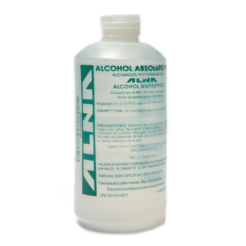 ALCOHOL ABSOLUTO 96% ALNA X 240 ML