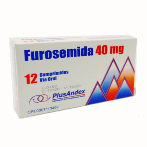 FUROSEMIDA 40 MG X 12 TAB PLUSANDEX