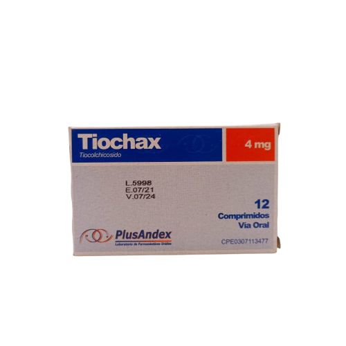 TIOCHAX 4MG X 12 COMP PLUSANDEX