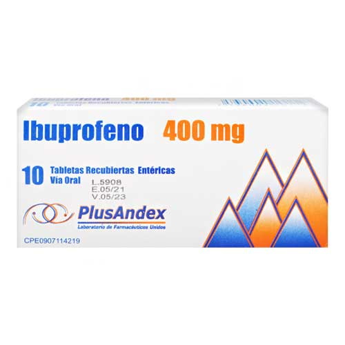 IBUPROFENO 400 MG X 10 TAB PLUSANDEX