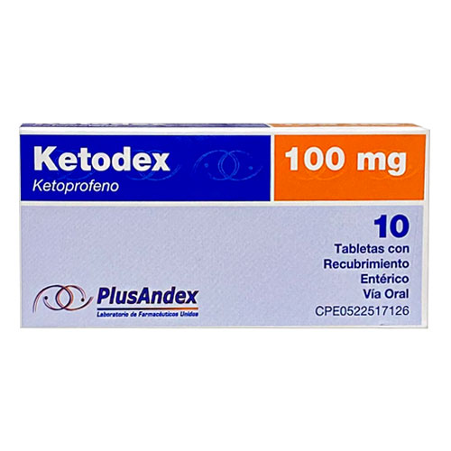 KETODEX 100 MG X 10 TAB PLUSANDEX
