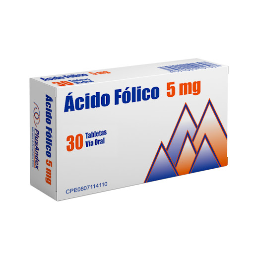 ACIDO FOLICO 5 MG X 30 TAB PLUSANDEX