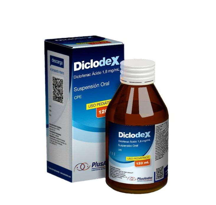 DICLODEX SUSP ORAL 1.8 MG/ML X 120 ML PLUSANDEX