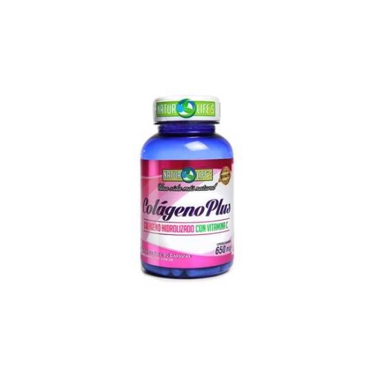 COLAGENO PLUS + VIT C 600/50 MG X 50 NATURLIFES