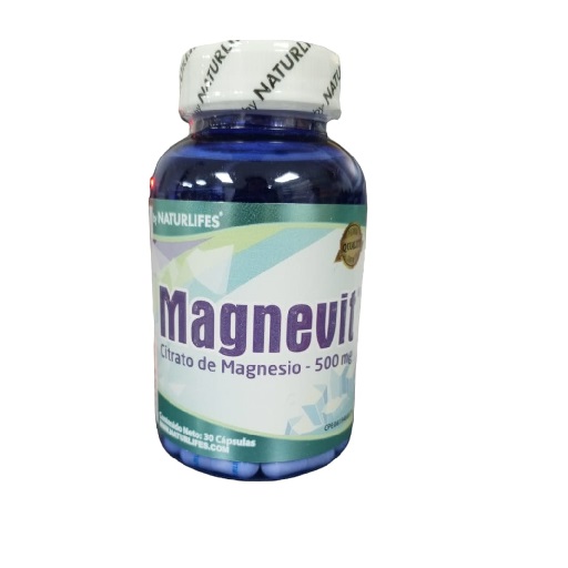 MAGNEVIT 500 MG X 30 CAP NATURLIFES