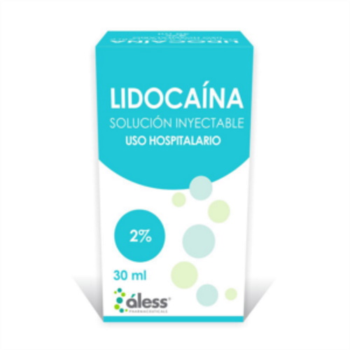 LIDOCAINA SOL INY 2% X 30 ML AMP ALESS