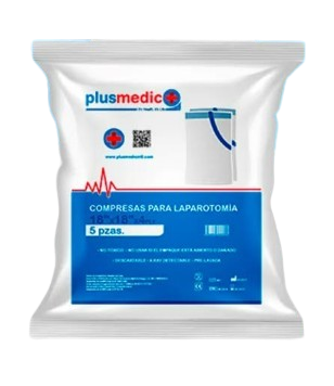 COMPRESA DE LAPAROTOMIA X 5 PLUSMEDIC