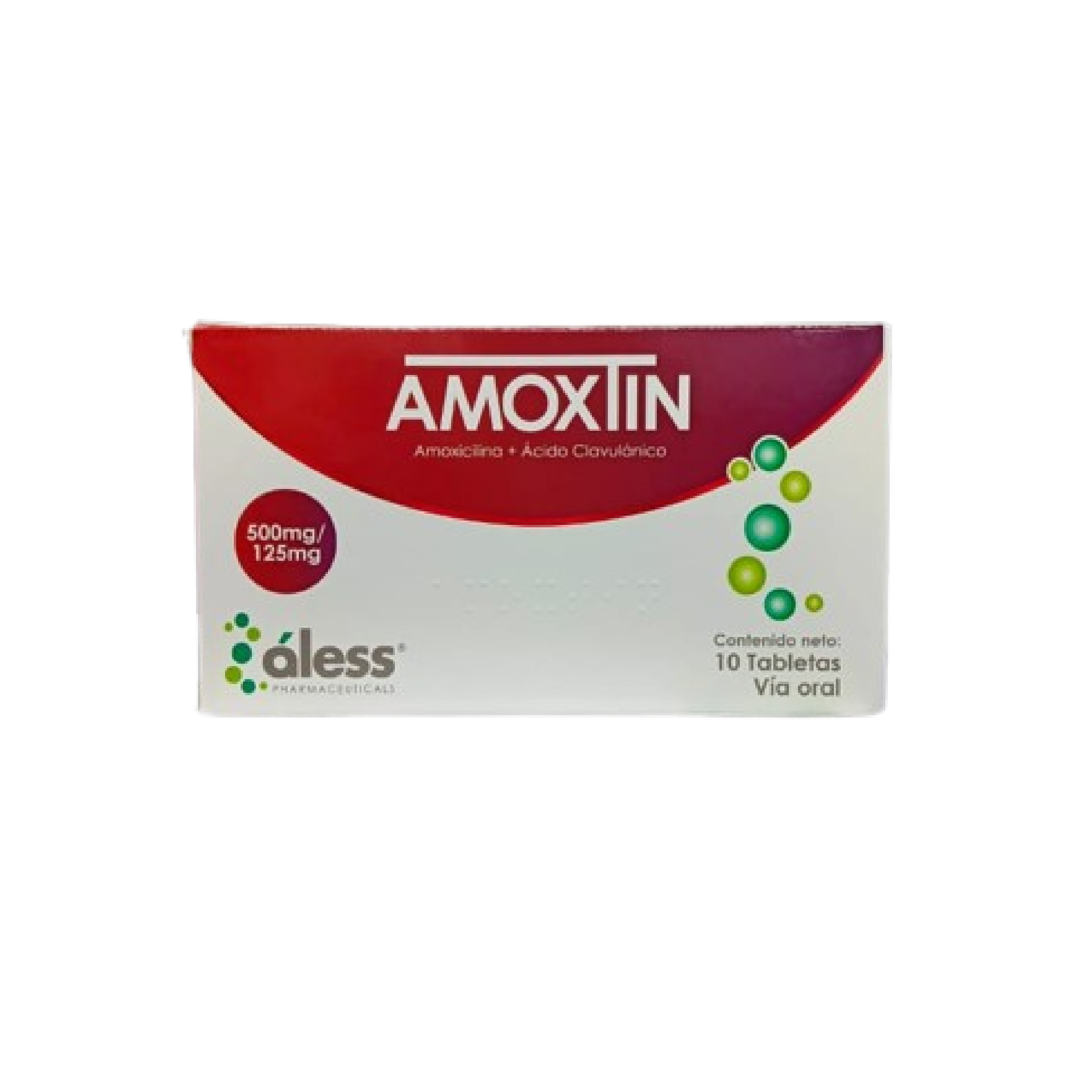 AMOXTIN TAB 500/125 MG X 10 TAB ALESS