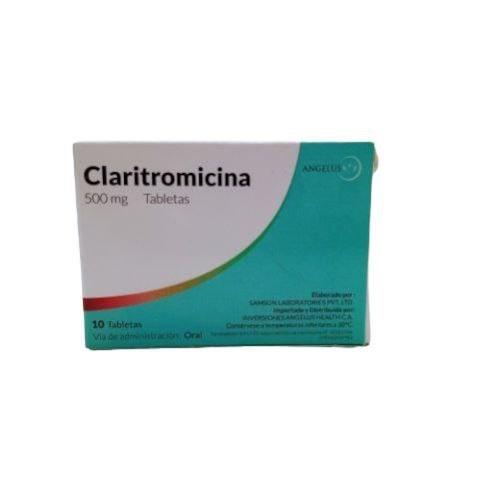 CLARITROMICINA 500 MG X 10 TAB ANGELUS