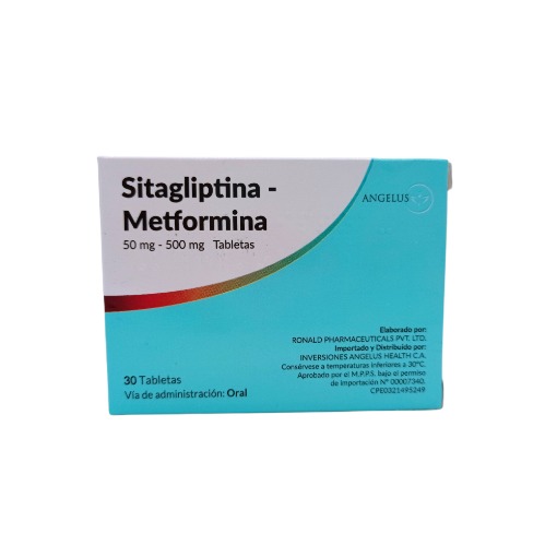 SITAGLIPTINA METFORMINA 50/500 MG X 30 TAB ANGELUS