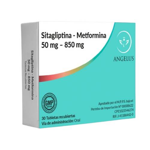 SITAGLIPTINA METFORMINA 50/850 MG X 30 TAB ANGELUS