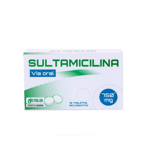 SULTAMICILINA 750 MG X 10 TAB DISTRILAB