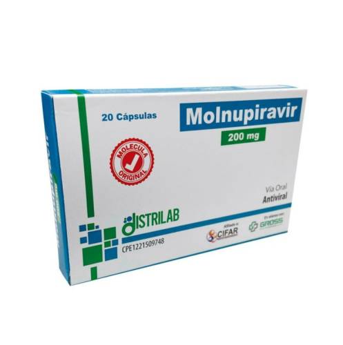 MOLNUPIRAVIR 200 MG X 40 TAB DISTRILAB