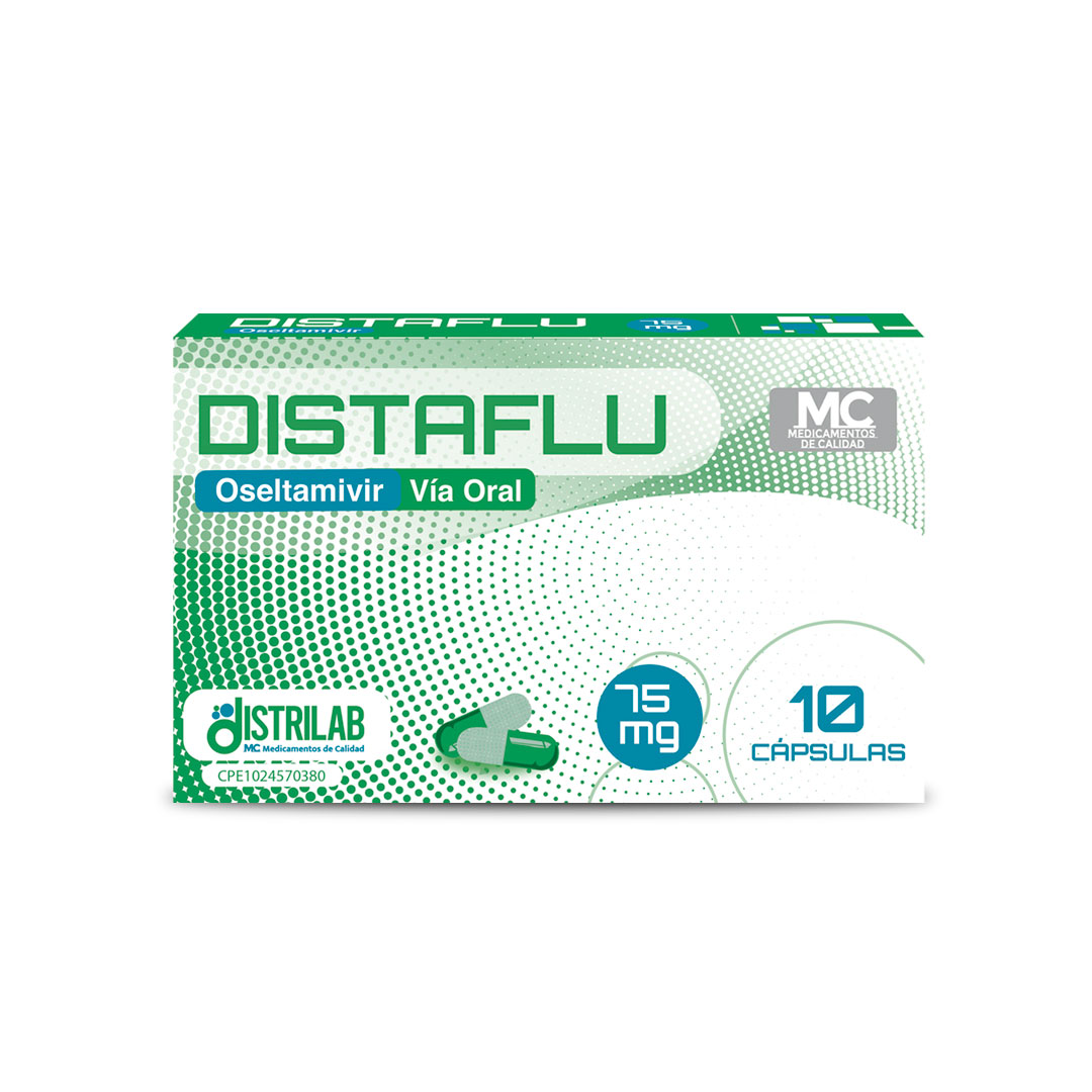 DISTAFLU 75 MG X 10 CAPSULAS