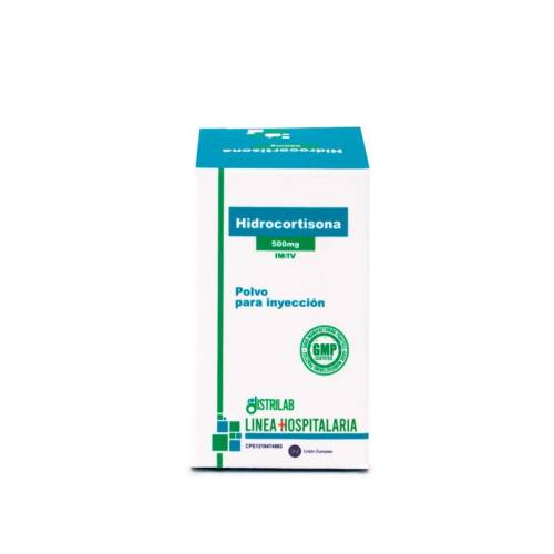 HIDROCORTISONA 500 MG X 1 AMP DISTRILAB