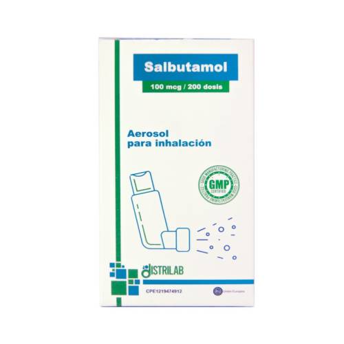 SALBUTAMOL INHALADOR 100 MCG / 200 DOSIS DISTRILAB