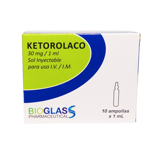 KETOROLACO AMP I.V/I.M 30MG /ML X 1 AMP BIOGLASS