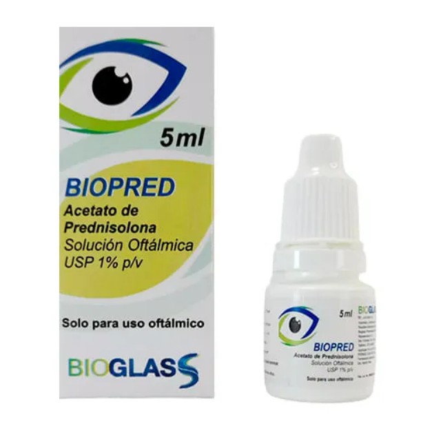 BIOPRED 1% GOTAS OFTALMICAS X 5 ML BIOGLAS