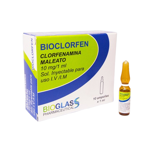 BIOCLORFEN CLORFENIRAMINA I.V.I.M X 1 AMP BIOGLASS
