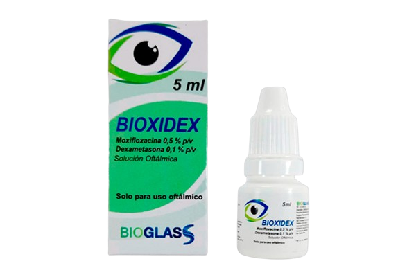 BIOXIDEX SOL OFT 0.5 % + 0.1X 5 ML BIOGLAS**