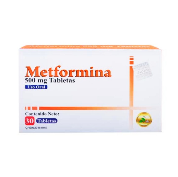 METFORMINA 500 MG X 30 TAB DAC55