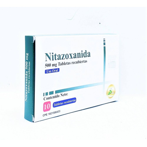 NITAZOXANIDA 500 MG X 10 TAB REC DAC55