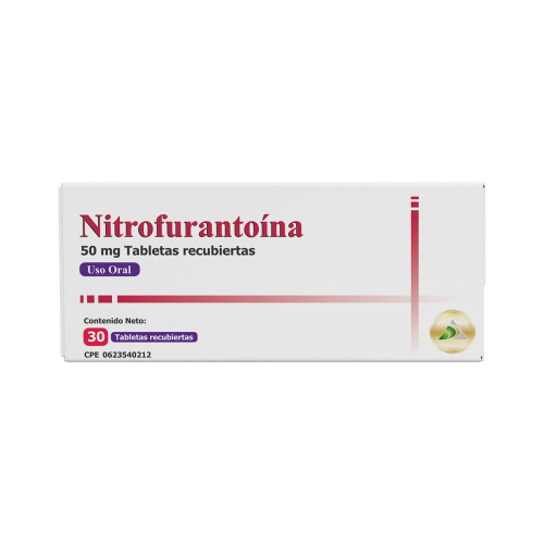 NITROFURANTOINA 50 MG X 30 TAB REC DAC55